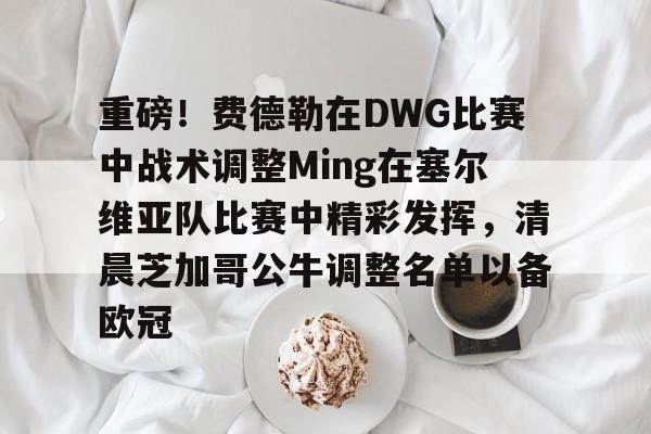 重磅！费德勒在DWG比赛中战术调整Ming在塞尔维亚队比赛中精彩发挥，清晨芝加哥公牛调整名单以备欧冠的简单介绍